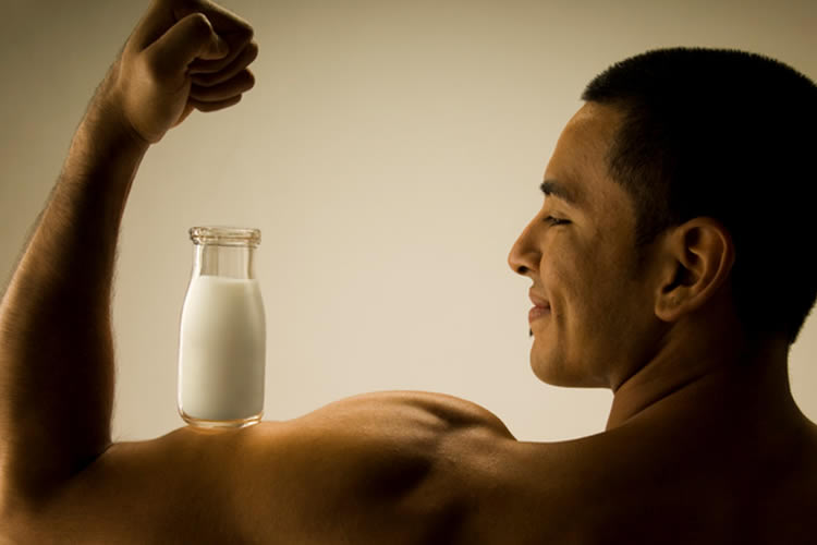 ¿Qué les sucede a tus músculos cuando bebes leche todos los días?