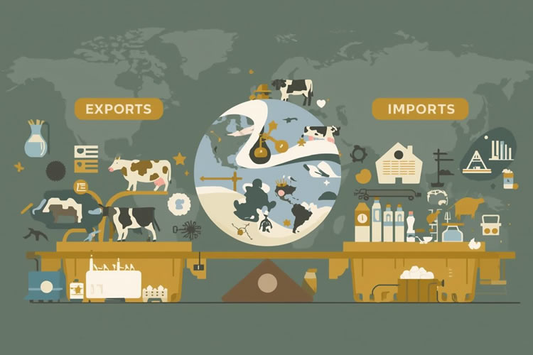 Balanza comercial láctea se mantiene negativa en litros equivalentes