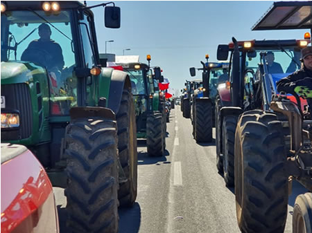 Gremios se movilizaron en apoyo de camioneros 