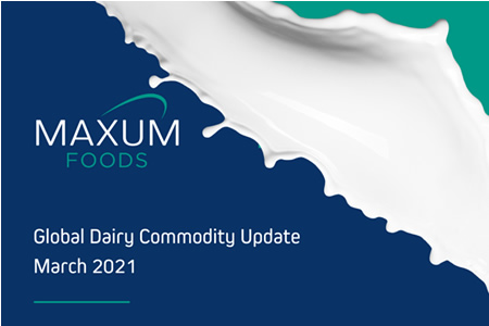 Actualización mundial de productos lácteos marzo 2021