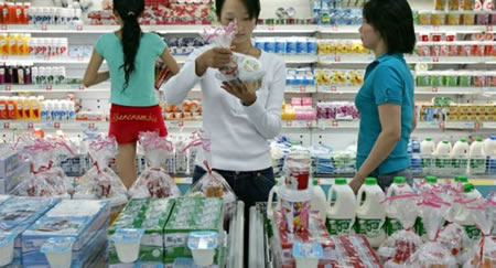 Importaciones lácteas a china crecen 27,8% en el primer bimestre