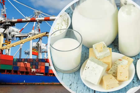 Exportaciones lácteas encadenan segunda alza mensual consecutiva 