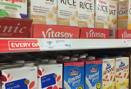 Los productores australianos dicen que el etiquetado falso de "leche" engaña a los consumidores