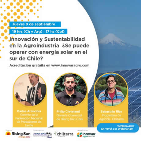 Webinar explora el uso de la energía solar en el sector lechero, accede gratis aquí 