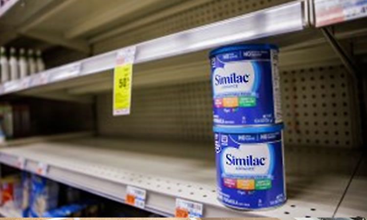 Por la escasez, Estados Unidos comprará leche de fórmula a México