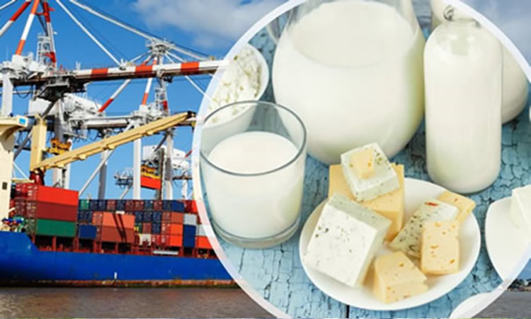 Importaciones de lácteos se contraen entre enero y julio de 2022