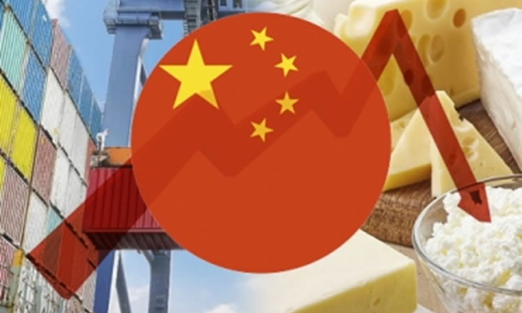 China también redujo las Importaciones de productos lácteos en agosto