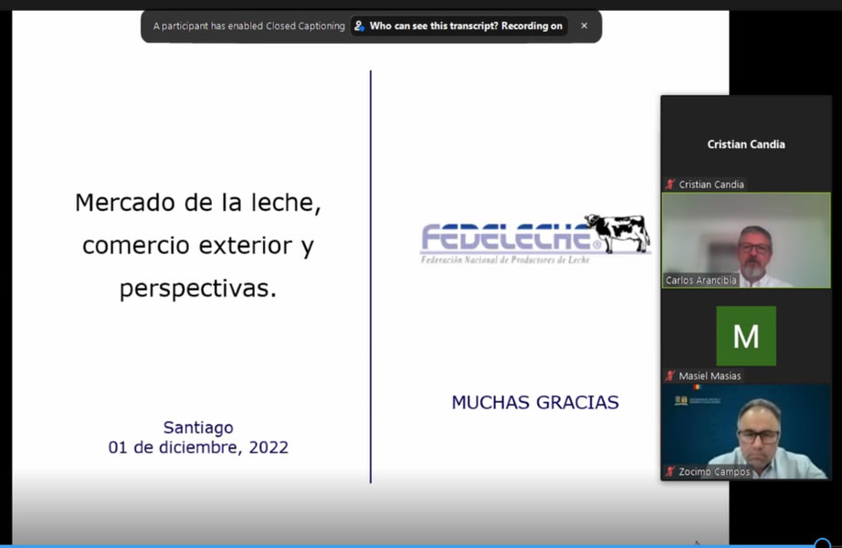 En Congreso Internacional presentan situación actual y perspectivas del mercado de la leche en Chile 