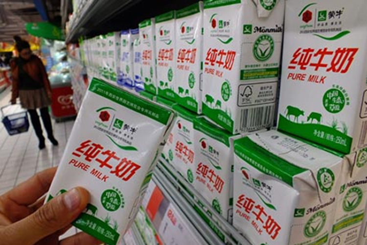 El debilitamiento de la economía de China significa problemas para los productos lácteos