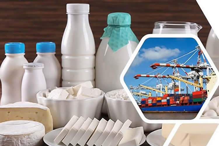 Ranking comercio exterior de productos lácteos al mes agosto 