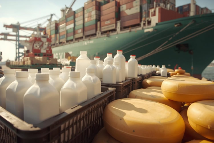 Exportaciones del sector lácteo crecen un 23,5% en valor durante 2025 y suman  US$ 323 millones 