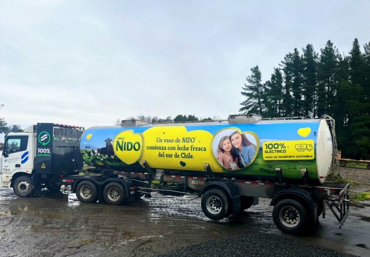 Más de 30 mil toneladas de leche al año se transportan con electricidad generada a partir de biogás