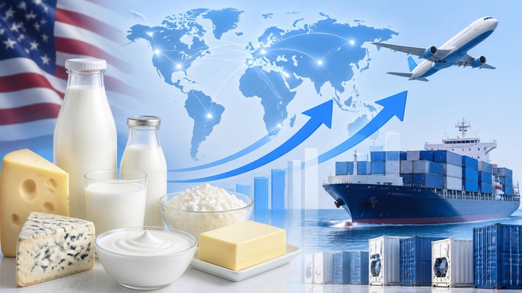 Las exportaciones de productos lácteos de Estados Unidos vuelven a aumentar en mayo