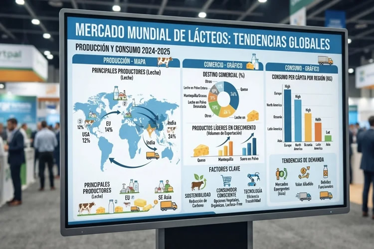 ¿Qué se viene para el mercado lácteo mundial para este año y 2027?